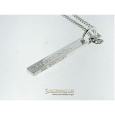 PIANEGONDA collana in argento con piastra referenza CA010850 new
